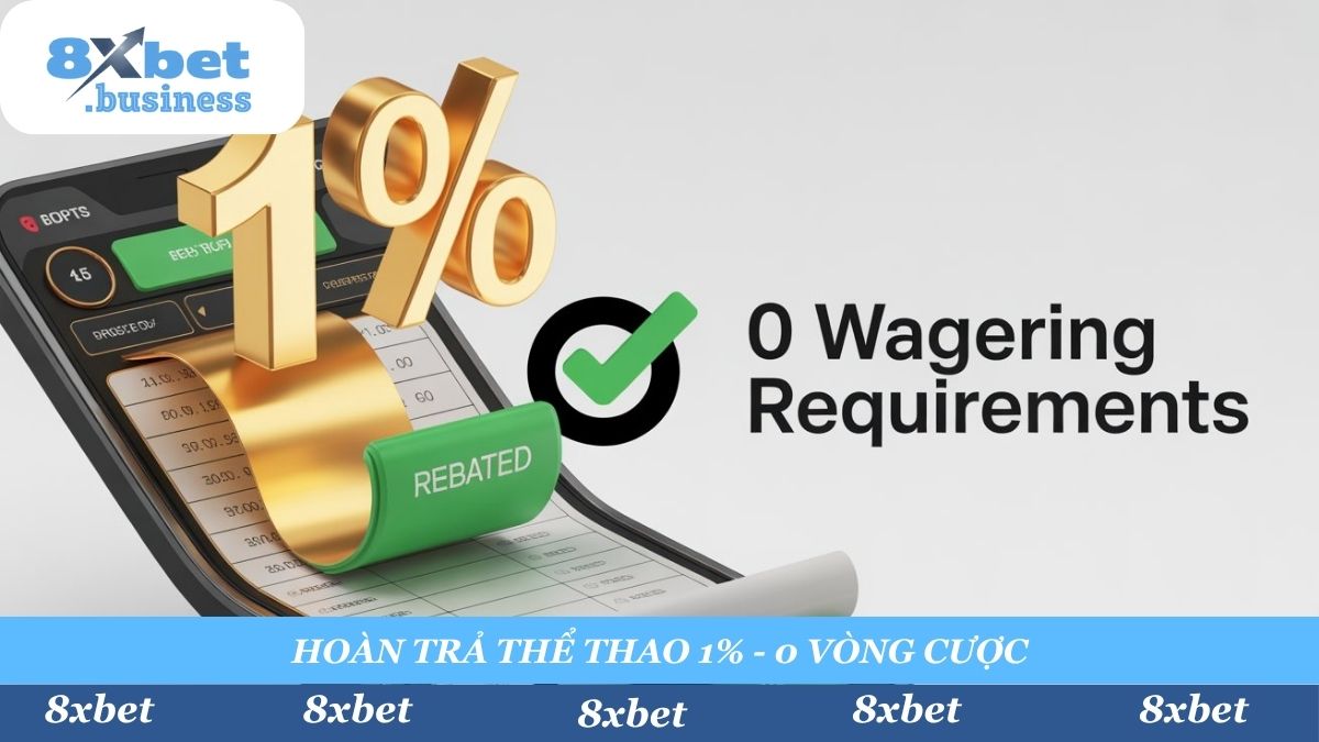 Tối ưu hóa lợi nhuận của bạn với khuyến mãi "Hoàn Trả Thể Thao 1% Hàng Ngày". Tiền được cập nhật tự động vào ví của bạn và không yêu cầu bất kỳ vòng cược nào (0 vòng cược).