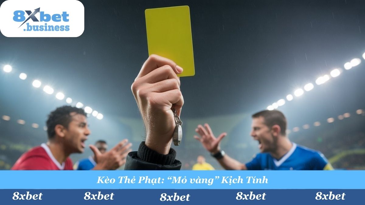 Kèo Thẻ Vàng dựa trên tổng số thẻ phạt mà trọng tài rút ra, không quan trọng đội nào thắng hay thua.
