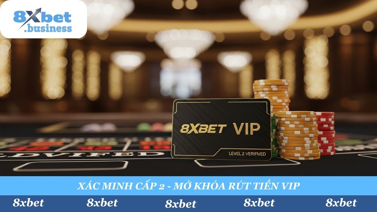 Xác minh tài khoản cấp 2 (KYC) chính là "tấm vé VIP" của bạn tại 8Xbet, khẳng định danh tính chính chủ và mở khóa hạn mức rút tiền tối đa.