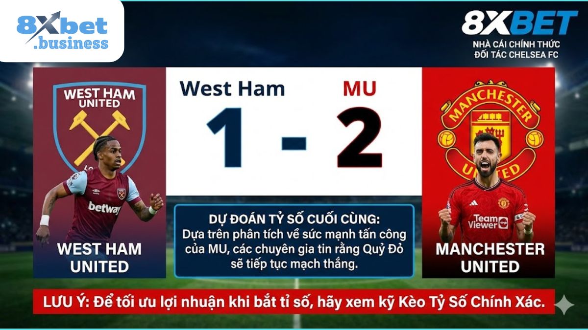 Dự đoán tỷ số West Ham vs MU